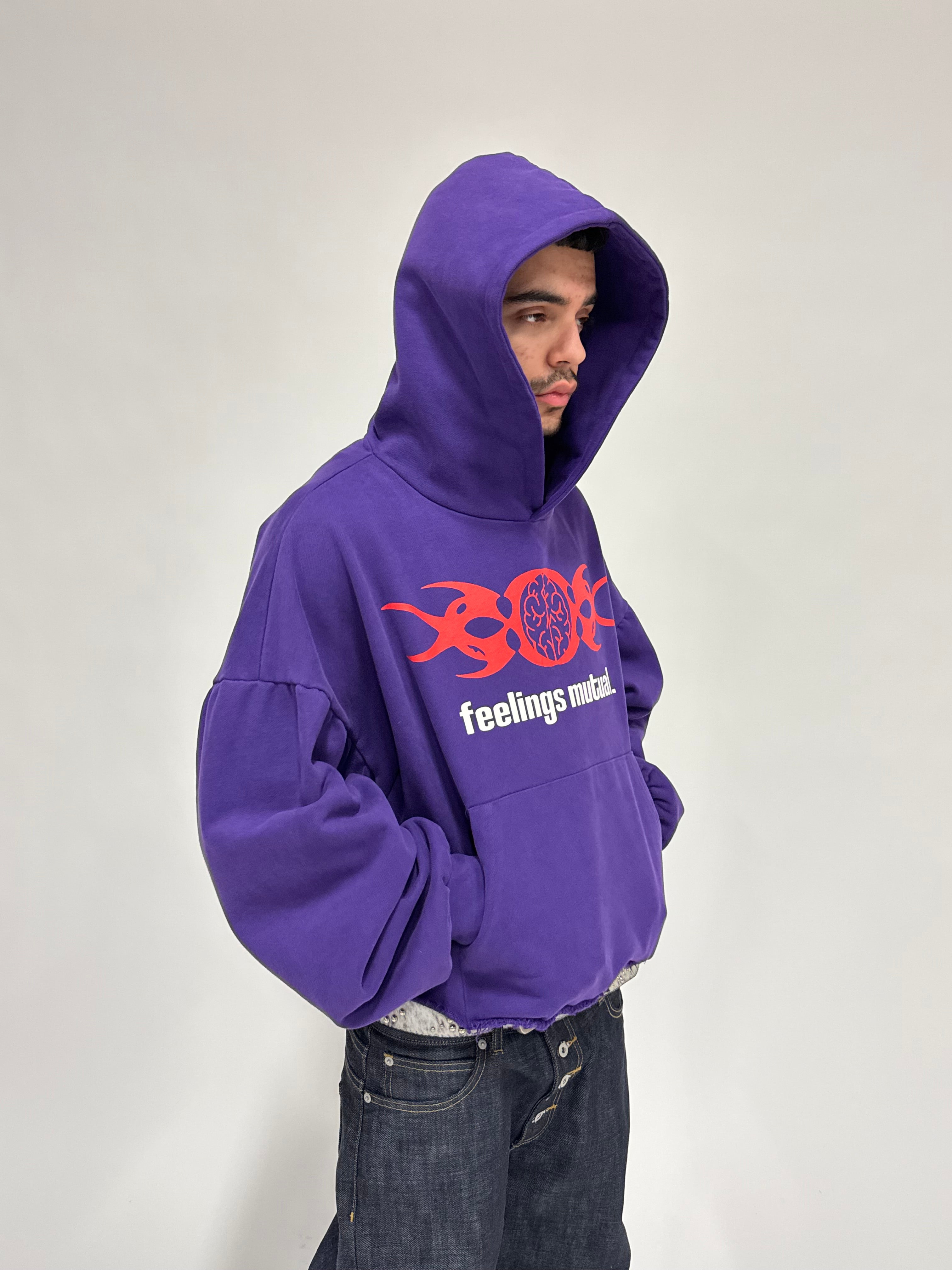 PURPLE “V2 LOGO” HOODIE
